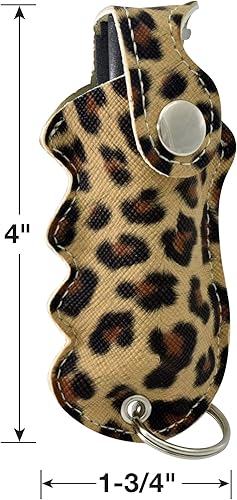 Miniatura 4 de Pepper Defense Paquete de 3 pulverizadores de pimienta PD-2L con funda de agarre y llavero  Fórmula de máxima resistencia 10% OC  Protección