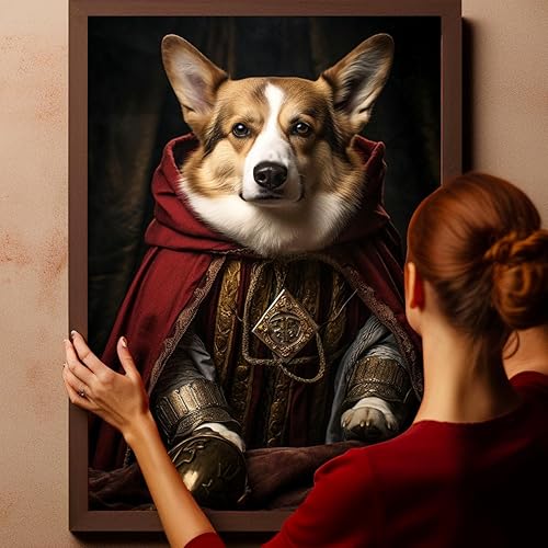 Miniatura 971 de Thuan Chow Chow Retrato de mascota con disfraz real de perro en un disfraz retrato de perro con vestimenta Retrato medieval de mascota retrato