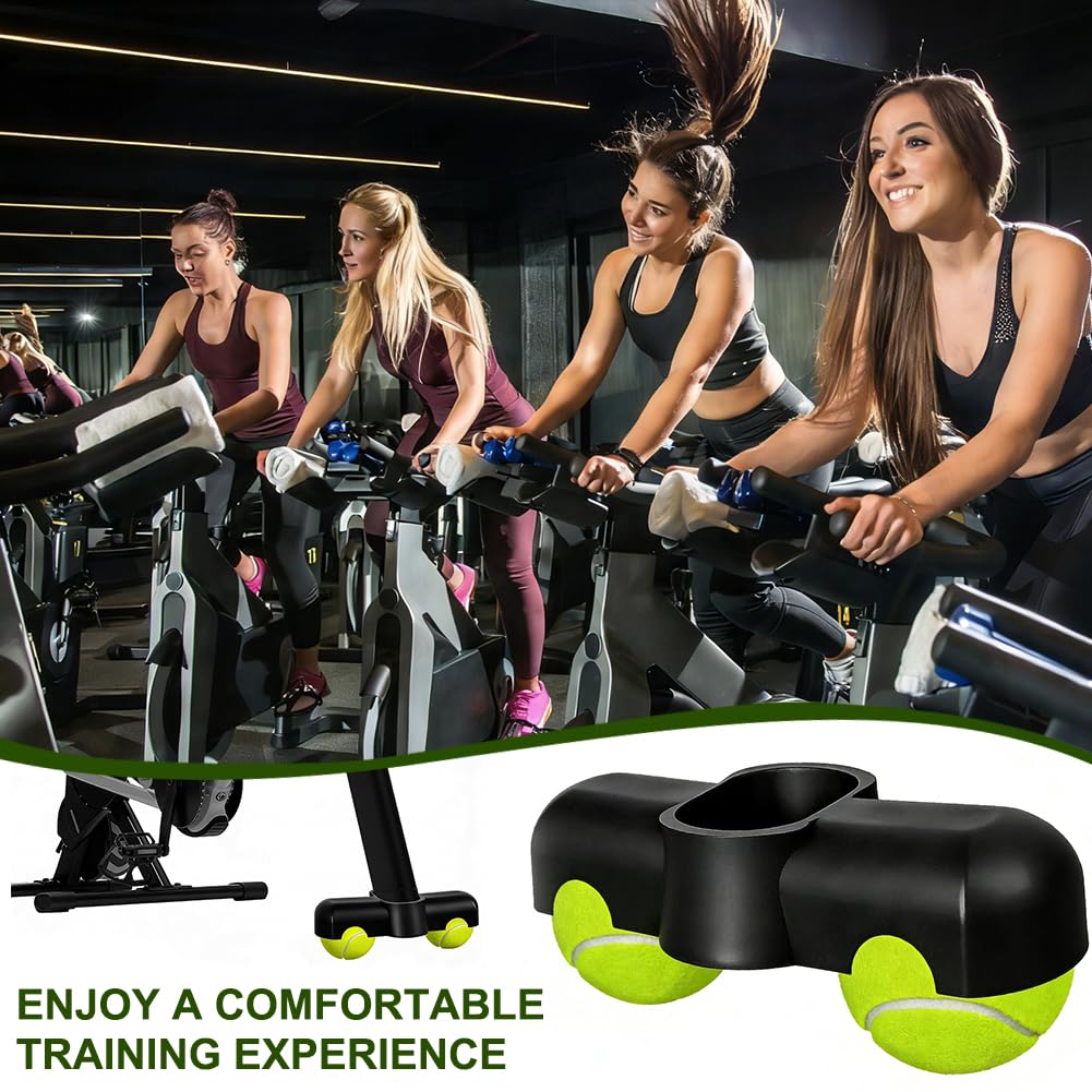 FARYODI Rocker Plate Feet z 2 piłkami tenisowymi, adapter Cycling Snap Rocker Feet Indoor do przednich nóg Zwift Ride, ważne akcesoria do ćwiczeń na trenażerze stacjonarnym do intensywnych sesji