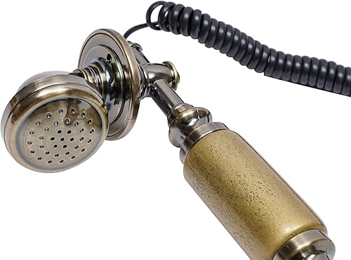 Miniatura 9 de Teléfono vintage, teléfono giratorio retro, teléfono fijo, teléfono antiguo de moda, teléfonos de la vieja escuela para oficina en casa, cafetería,