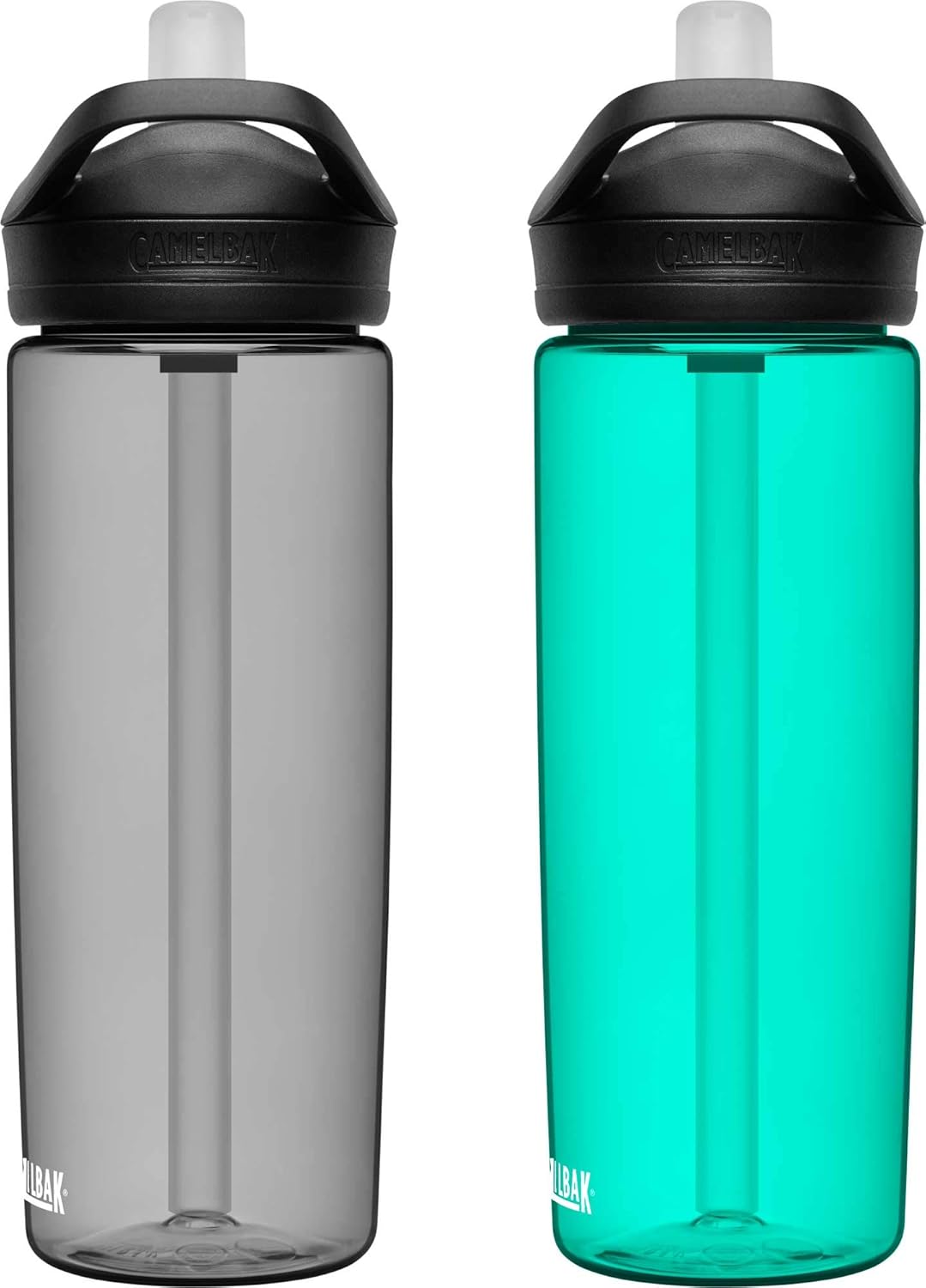 CamelBak eddy+ BPA Free Water Bottle, 20 oz, 2-Pack, Charcoal /Spectra