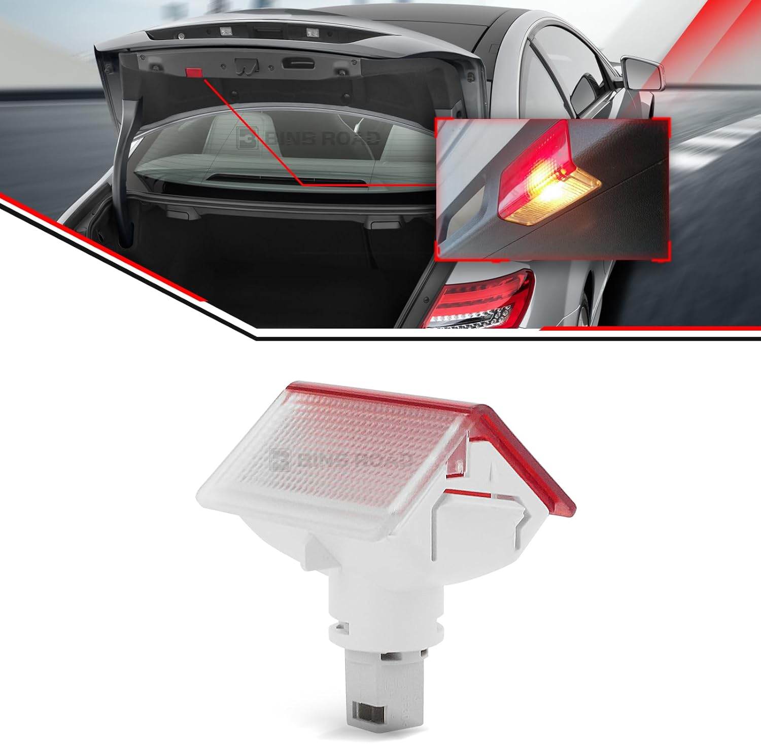 Trunk Luggage Interior Light 2218202101 Compatible with Mercedes-Benz C300 CLA250 E300 E350 GLA250 GLC300 GLK250 S350 SLK250