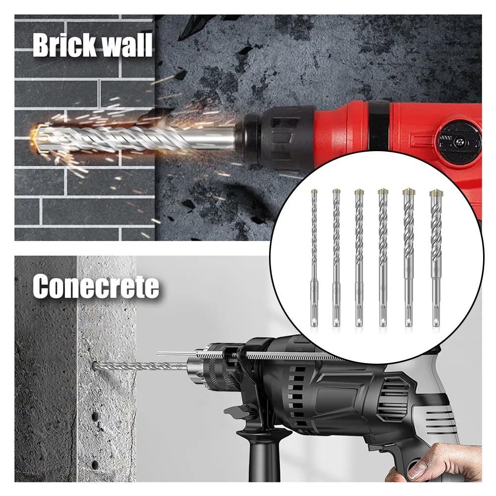 Carbide Rotary Hammer Drill Bit Set
