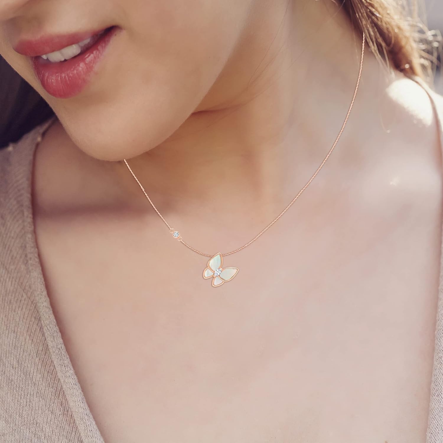 LeCalla 925 Sterling Silver Love Heart Pendant Lightweight Infinity Heart Necklace for Women Mom Friend Birthday Gift - Image 5