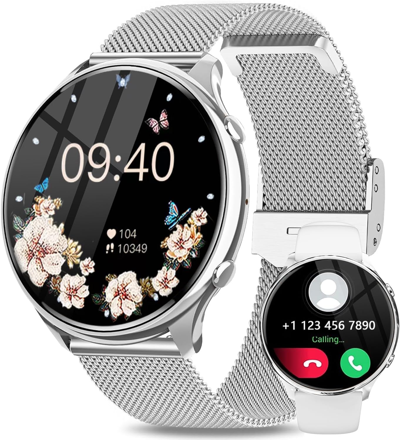 Smart Watch for Women, 1.39″ HD Touchscreen Smart Watches Answer/Make Calls, Smartwatch with Heart R… Smart Watch for Women, 1.39″ HD Touchscreen Smart Watches Answer/Make Calls, Smartwatch with Heart R…