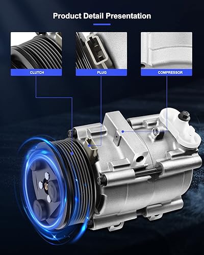 Miniatura 214 de ECCPP Compresor de CA 1999-2003 apto para Chevrolet Tracker para Suzuki Vitara 2.0L compresor de aire acondicionado