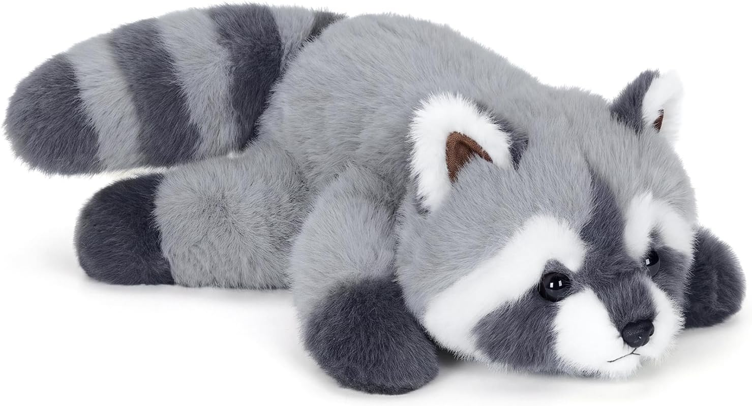Ditucu Raccoon Stuffed Animal Realistic Mapache Plush Toy Gift 16 inch