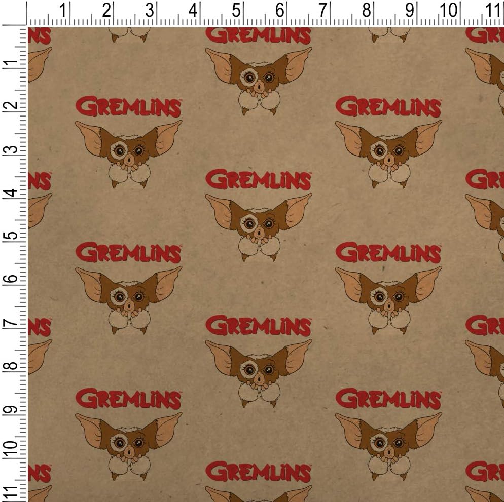 GRAPHICS & MORE Gremlins Gizmo Logo Premium Kraft Roll Gift Wrap Wrapping Paper