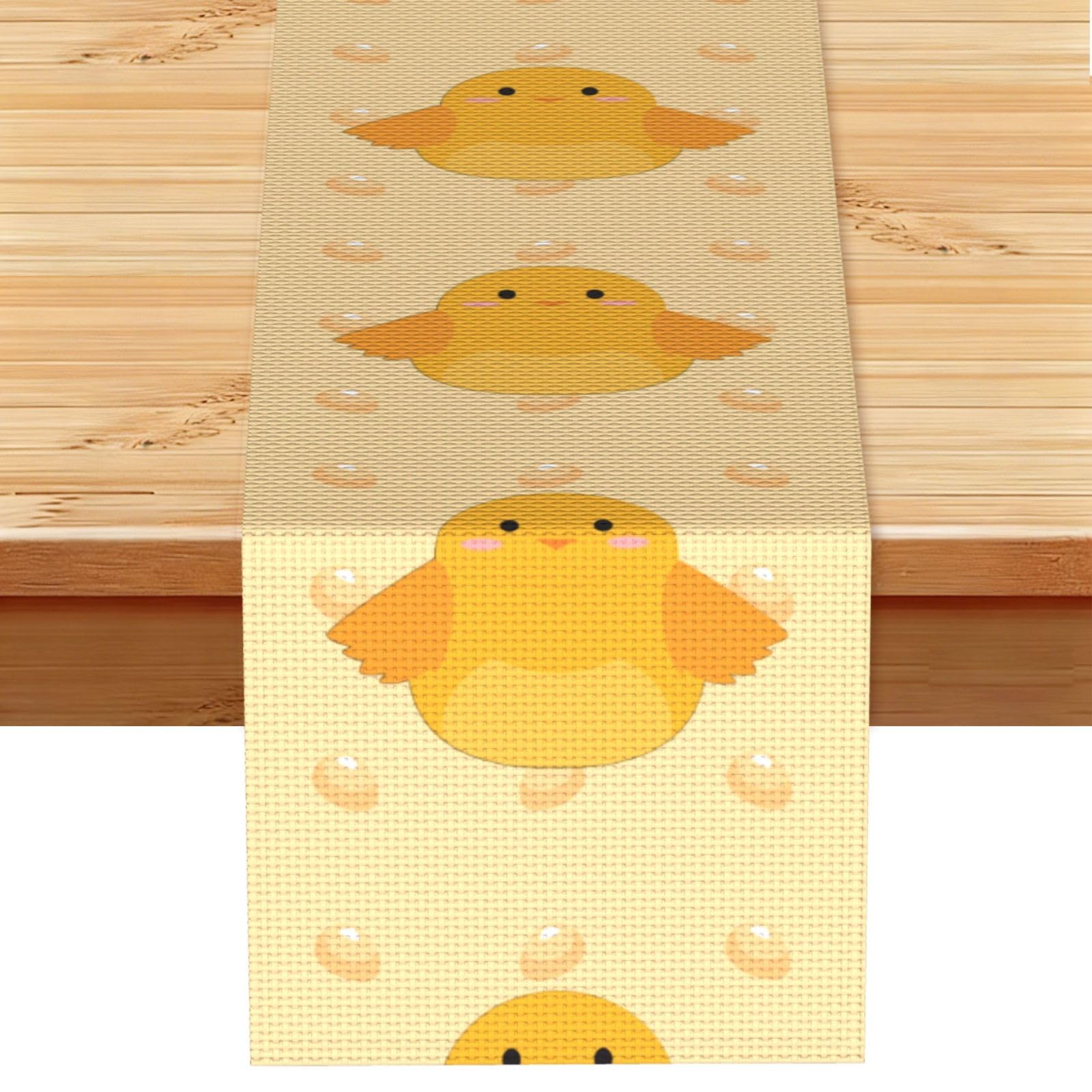 cartoon chick Table Runner 13x72 Inch Dining Decor