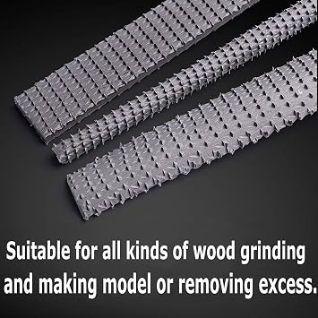 AihuiWood Rasp File Set 3 Pack Wood File Woodworking Files, Round, Half-round, Flat File Rasp High Quality Carbon Steel Rasp File for Woodworking Shaping, Sharping Wood