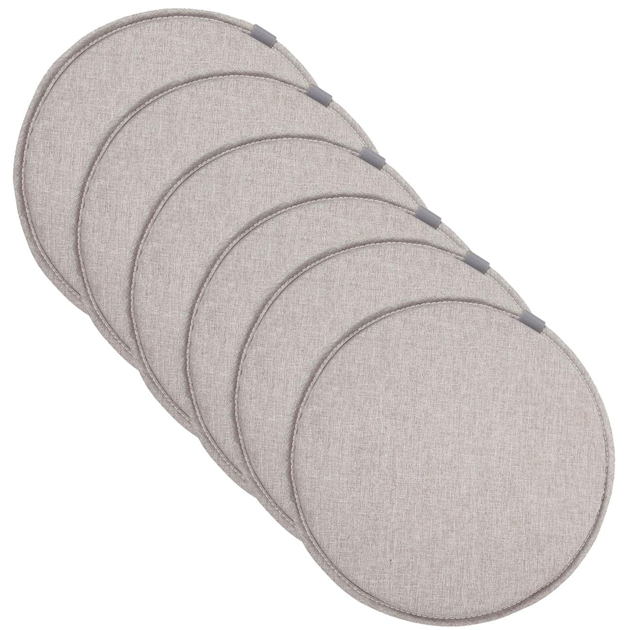 uyeoco Set 4/2/1 Cuscini Sedia da Cucina/Cuscini di Seduta, Cuscini Sedia Rotondi Esterno Impermeabile 40/35/45/50cm,Cuscino per Sedia Cucina ufficio da Giardino da Ufficio(Color 14,45x5cm/2pcs
