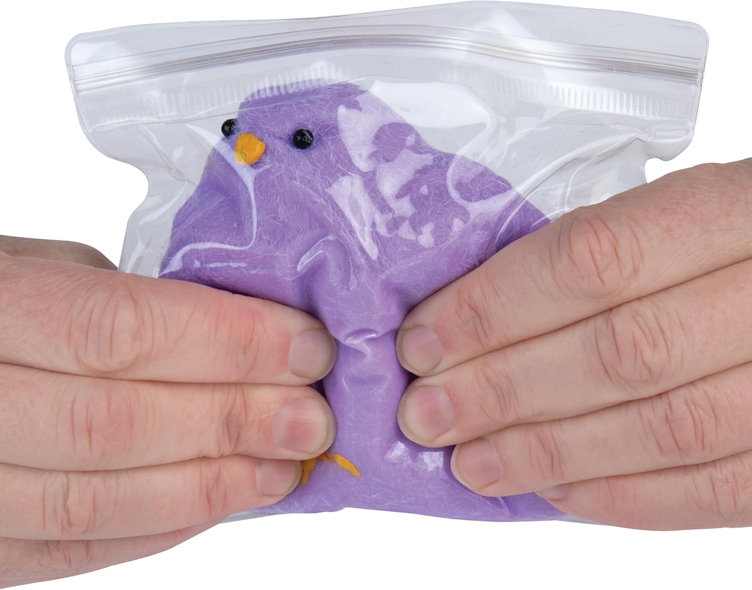 ORB Tabalicious TABA Squishy Chick (Purple) - TABA Squishy Fluffs - Squish and Squeeze These Soft, Sticky, TABA Squishies, Perfect for Stress Relief - Sensory and Fidget Toys for Kids and Adults