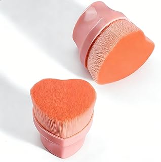 Brocha de maquillaje Kabuki con parte superio...