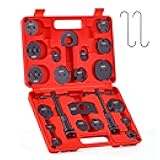 Orion Motor Tech Disc Brake Pad and Caliper Service Tool Kit | Professional Disc Brake Caliper Compression Tool Kit | Universal Disc Brake Caliper and Piston Wind Back Tool Set with Case