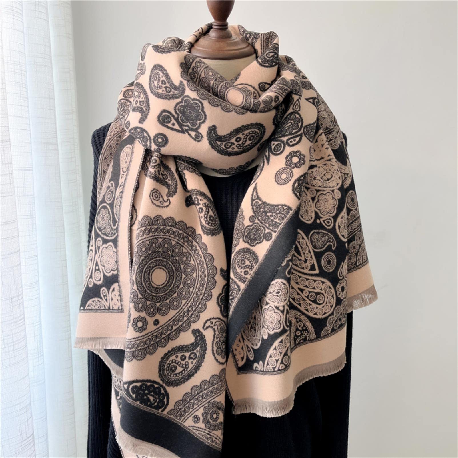 URYYRIT Sciarpa Sciarpa Inverno Inverno da Donna Sciarna Coperta Densa Turbante