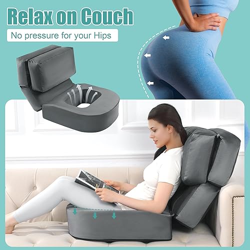 Miniatura 3 de HOMBYS BBL - Almohada después de la cirugía para dormir, almohada brasileña de espuma de alta densidad para levantar glúteos, recuperación