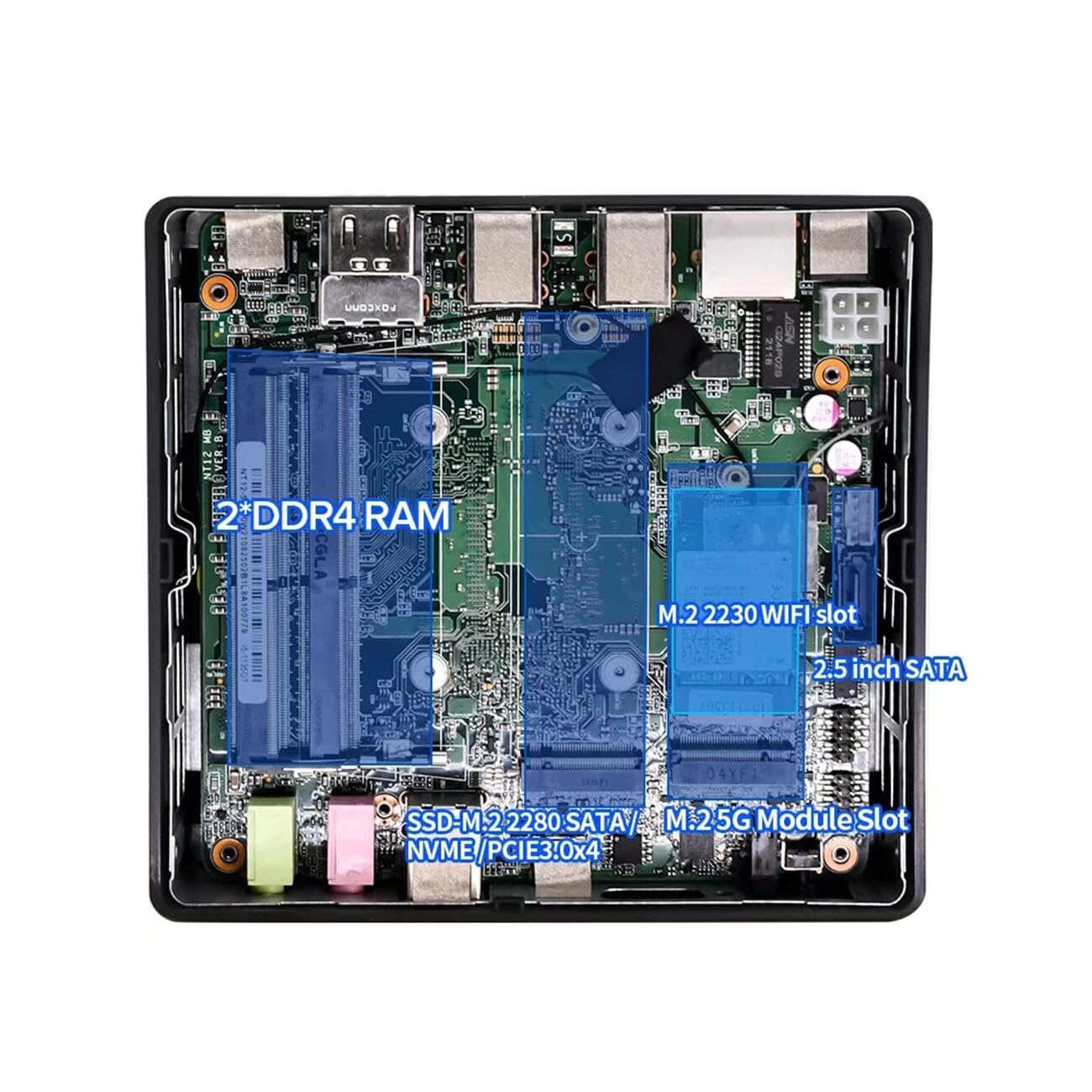 VENOEN Mini Gaming PC NUC i7, Micro PC Win11 pro Core i7 1165G7 Mini Computer, Dual HD Mini Desktop PC, 4K@60Hz HTPC, Mini DP Output, USB-C, Gigabit Ethernet, Wifi, BT 5.1, 16GB RAM 1TB SSD