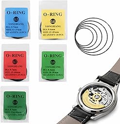 Lot de 90 Joints Toriques de Montre - Joint Montre Étanche en Caoutchouc Élastique pour Réparation - Watch Back Cover Sealing Ring Imperméable à l’Eau 0.5/0.6/0.7/0.8/0.9mm