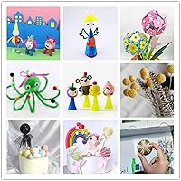 Vista 4 de Crafjie. Juego de 108 bolas de espuma de poliestireno de 1 pulgada de diámetro para manualidades DIY, adornos, espuma de poliestireno lisa, bolas