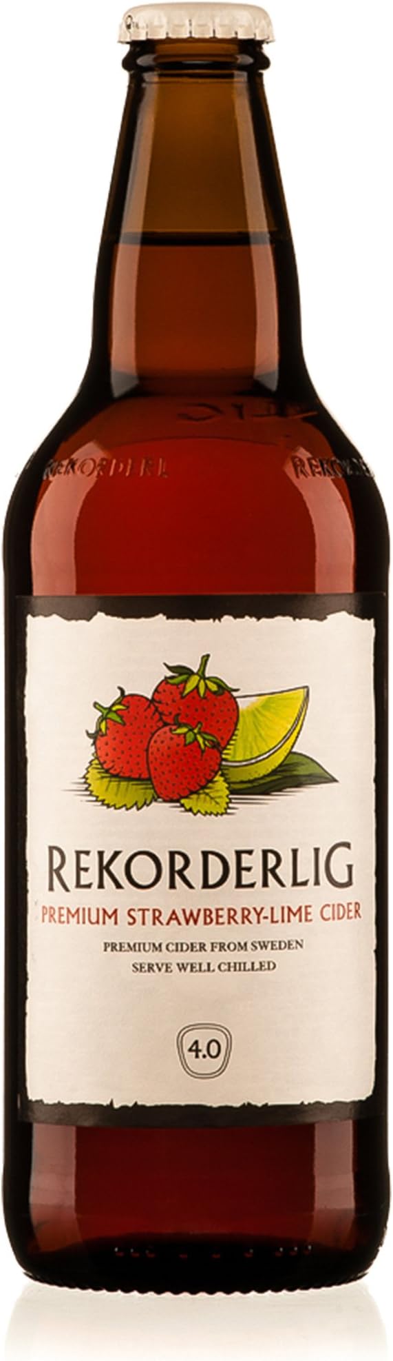 Rekorderlig - Strawberry & Lime - Premium Swedish Cider - 15x500ml Glass Bottle Case