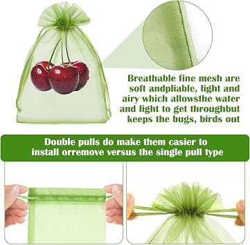 50 PCS 4X6 inches Fruit Protection Bags, Fruit Bags for Fruit Trees