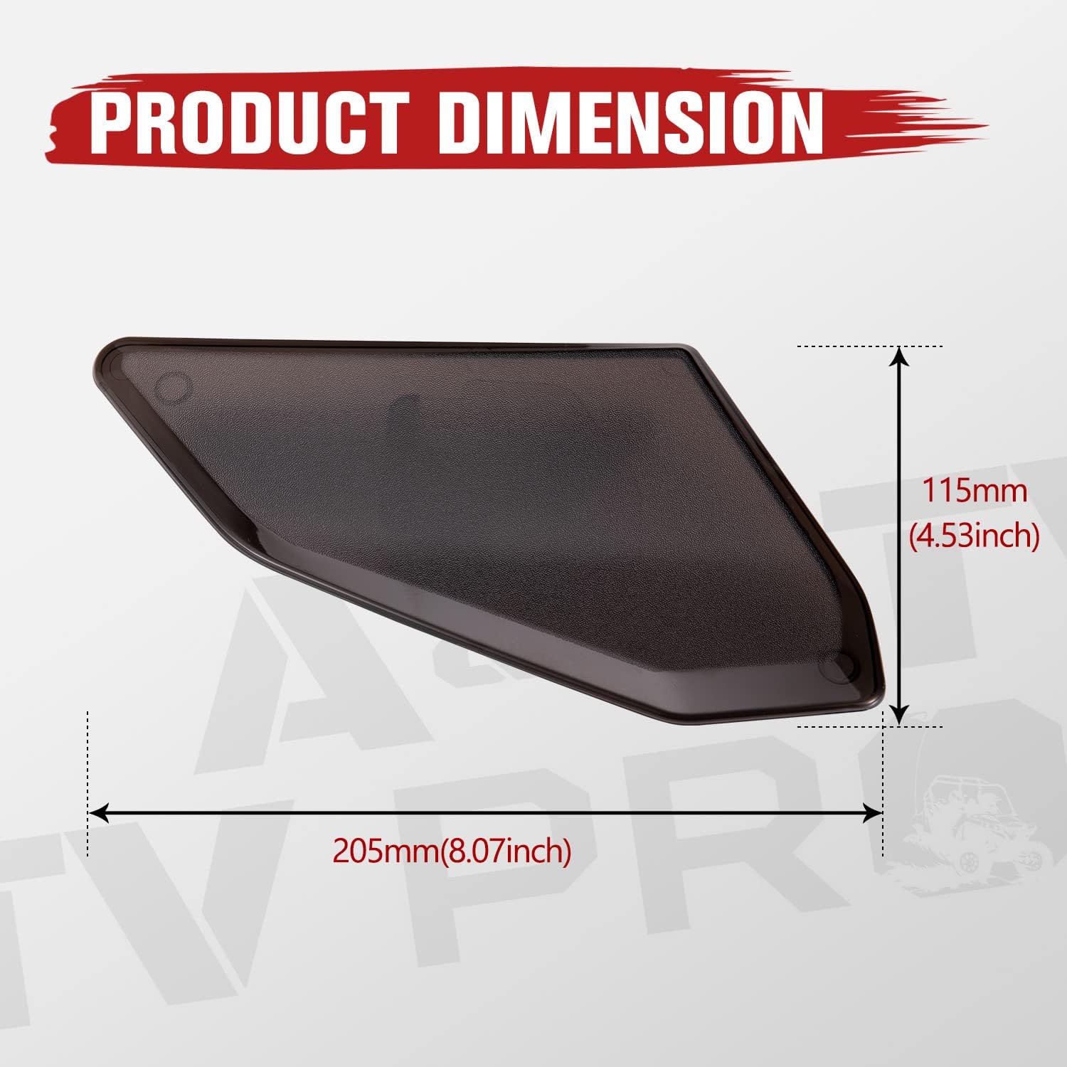 A & UTV PRO Lower Adjustable Side Wind Deflectors Lower for Spyder RT, Side Air Vents Deflectors Windshield Wings for Can-Am Spyder RT 2020-2025, Replace OEM # 219401088,2PCS