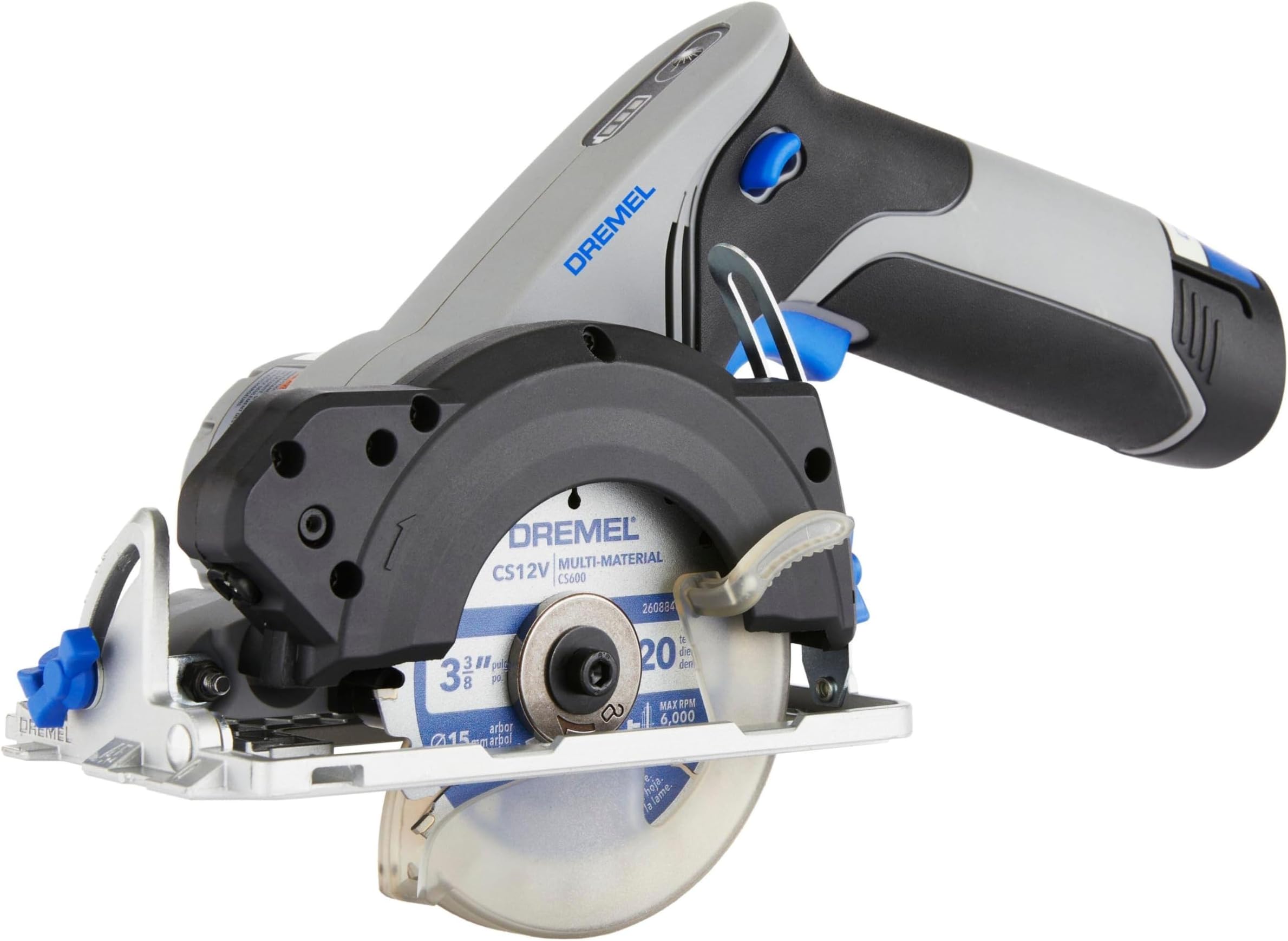 Dremel Blueprint 12V Compact Circular Saw with Integrated Laser Guide, Lithium-Ion Battery and USB-C Charging System (CS12V-S1)