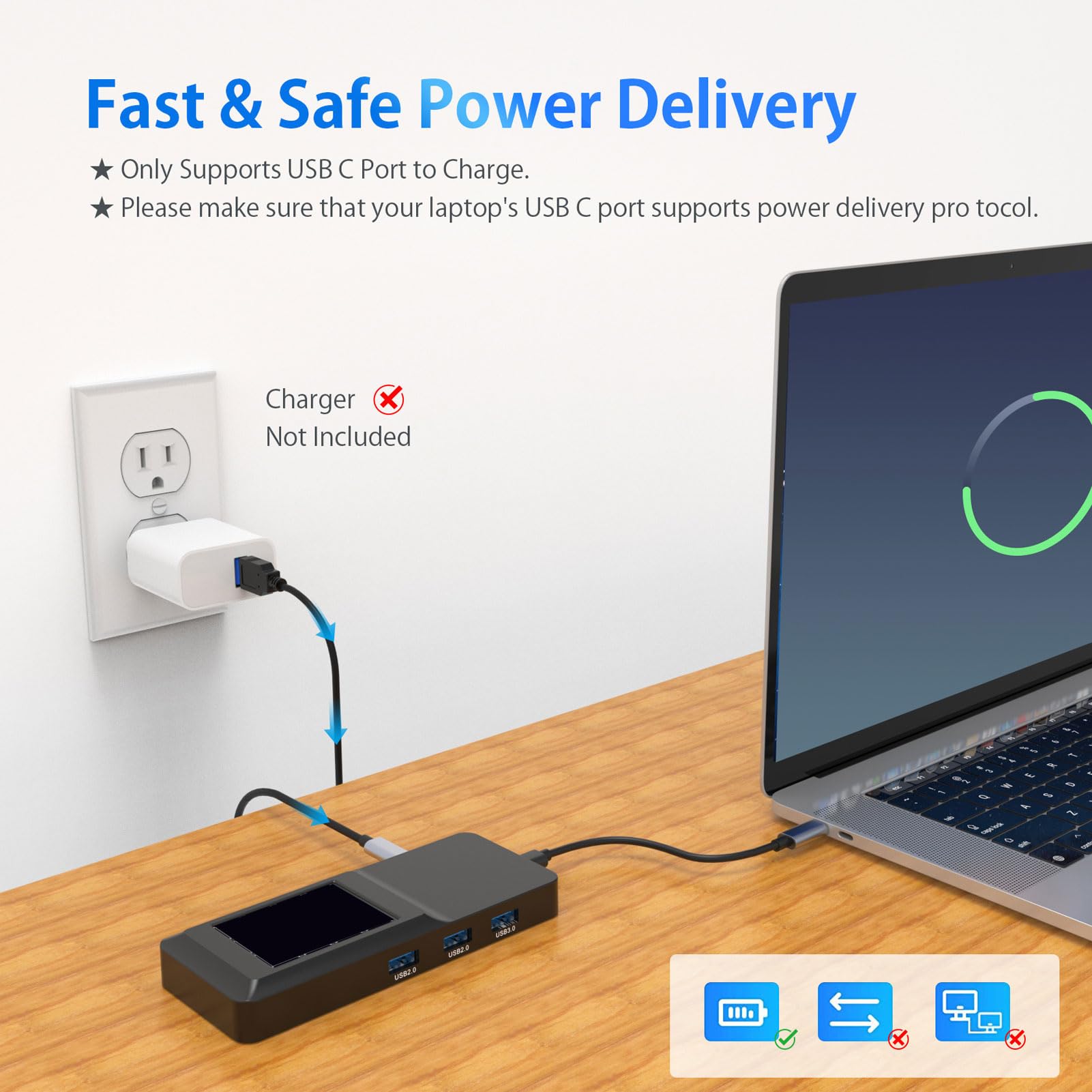 Hub USB C per con Uscita 4K e Porte USB Multiple per un Trasferimento Dati Efficiente