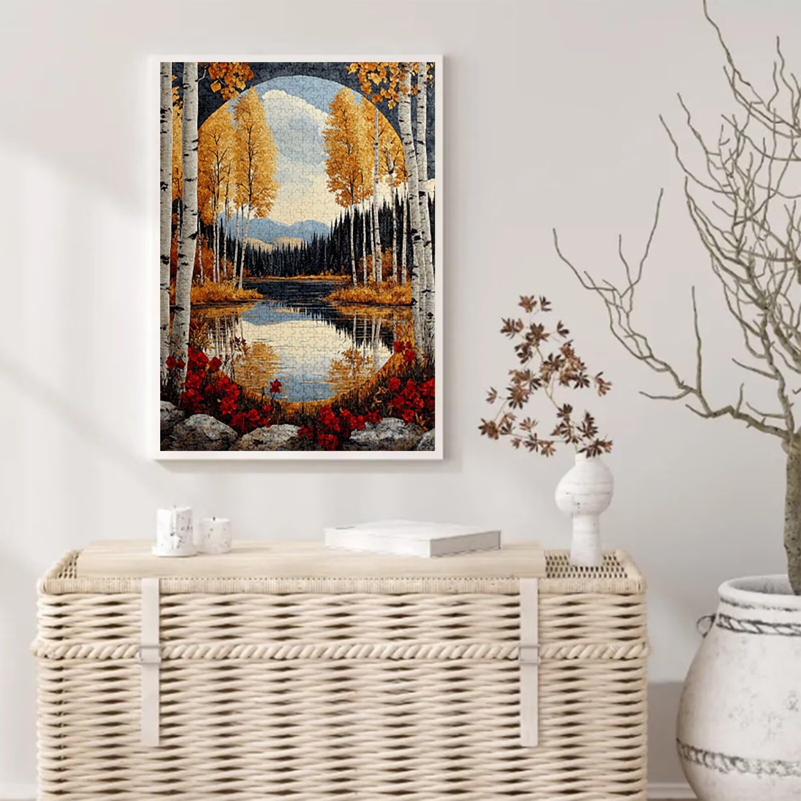 Las Puzzle 1500 sztuk, 5D DIY abstrakcyjne puzzle 14 lat dorośli i początkujący, puzzle opakowanie prezentowe, gry relaksacyjne i inteligencja, wystrój pokoju na ścianę, 87 x 57 cm, model627