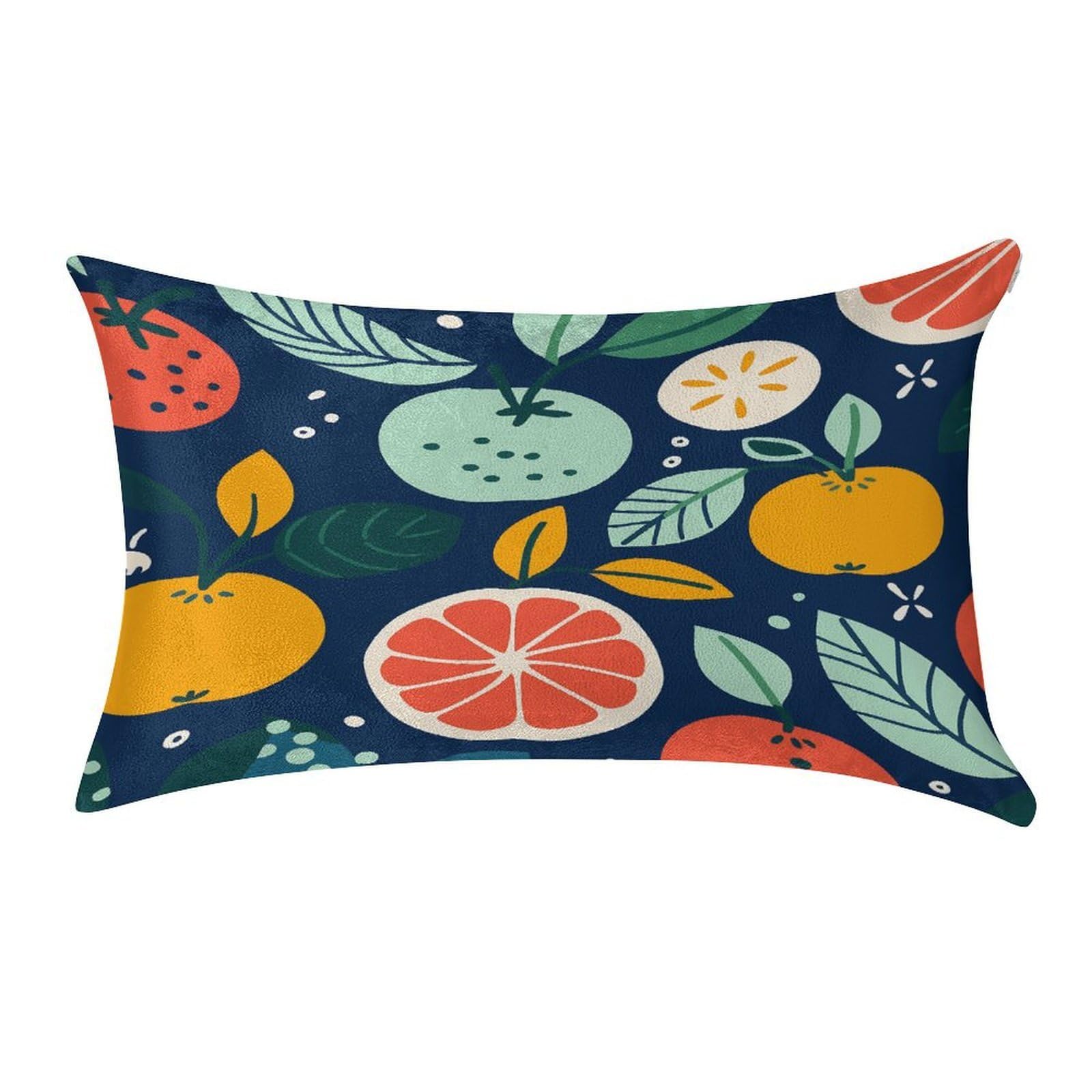 Btcowzrv Style Hand Drawn Fruits Pillow Cover Pillow Case Pillowcase