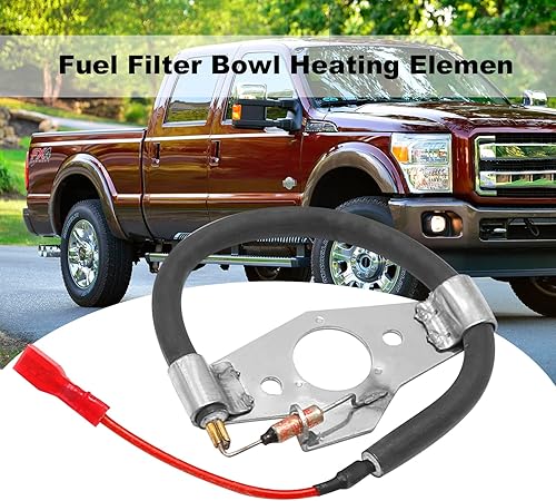 Miniatura 4 de 7.3 Calentador de tazón de combustible 1 juego de elementos calefactores con tornillos. Reemplazo : F81Z-9J294-AA F5TZ-9J294-A 904-210 7.3 Filtro de