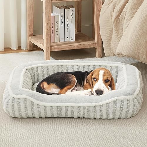 Miniatura 13 de Cama para perros de razas medianas, cama rectangular suave para perrera, camas lavables de lujo para perros, cama cómoda y duradera para mascotas
