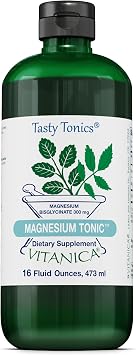 Vitanica Magnesium Tonic, Magnesium Bisglycinate, Vegan, 16 fl oz