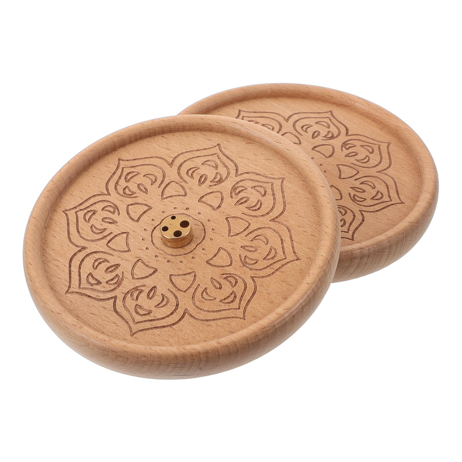 Porte-Parfum en Bois Massif Lotus - Fini les Cendres sur vos Meubles