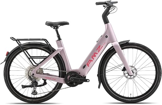 Aerolife Carbon Fiber Electric Bike, 27.5-inch, Mithril/Violet, Adult, Unisex, 12-Speed, Full Carbon Frame,750WPeak, 75-Mile Range, Class 2 E-Bike