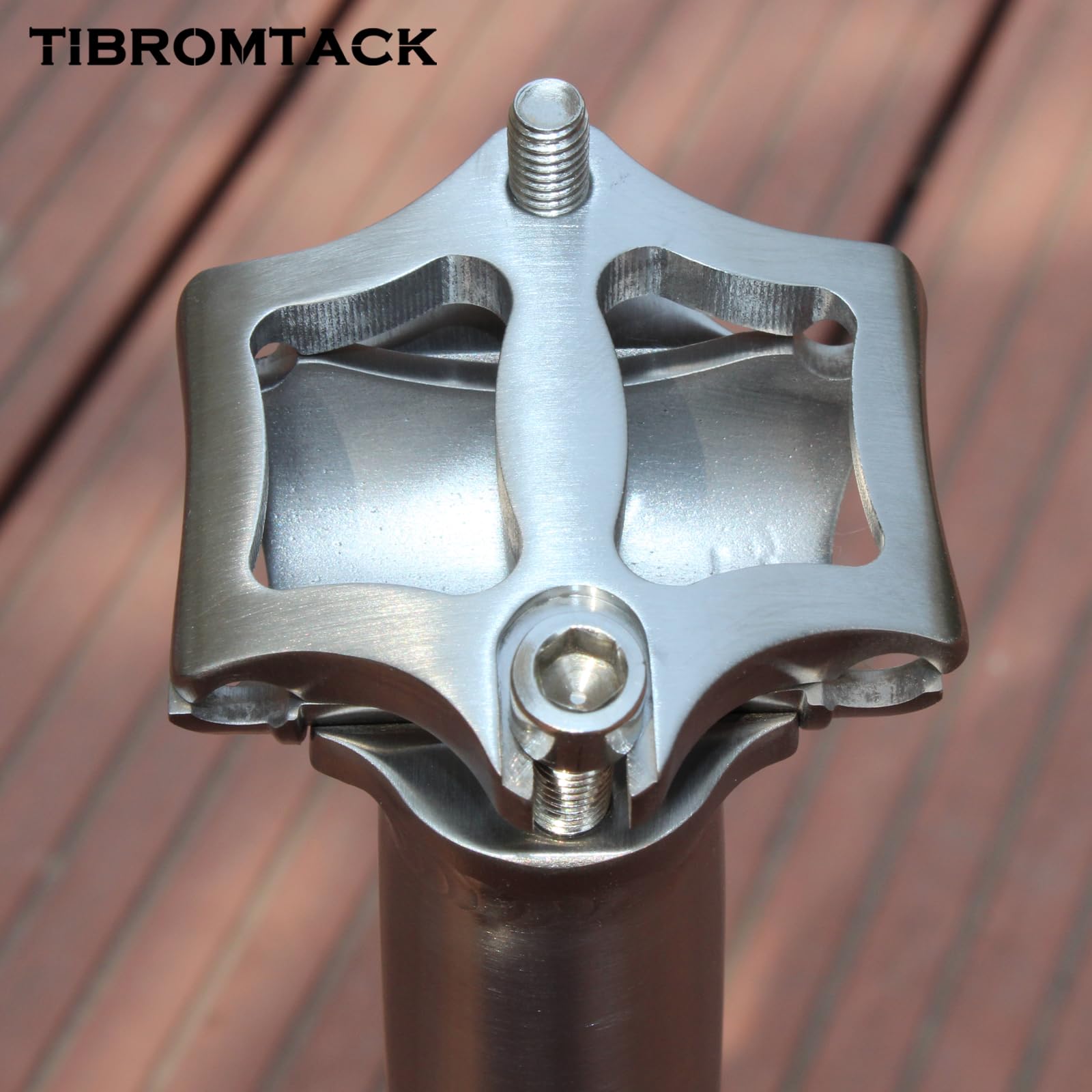 Titan-Sattelstütze, 27,2 mm, für Rennrad, Luft- und Raumfahrt-Legierung, 20 mm Offset, 245 g, ultraleichte, hochfeste Fahrradsattelstütze Sport & Freizeit