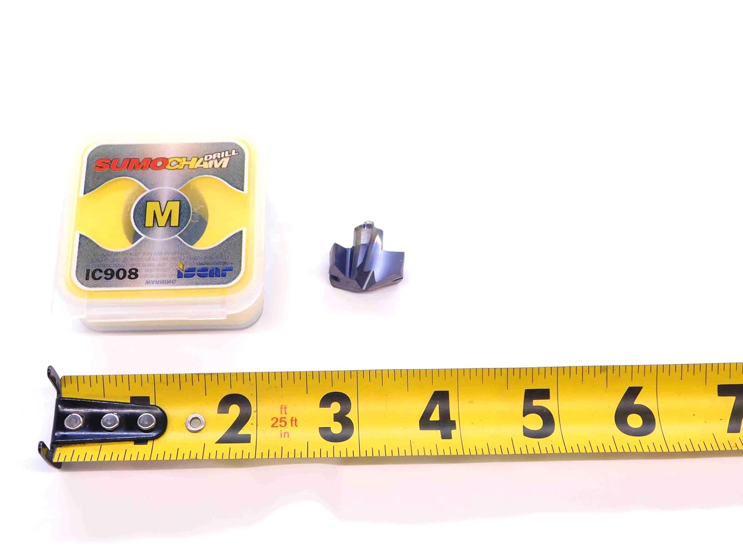 7pcs New ISCAR ICM 0815 IC908 TiAlN Coated Carbide Replaceable Drill TIP Inserts - NS0324BM5