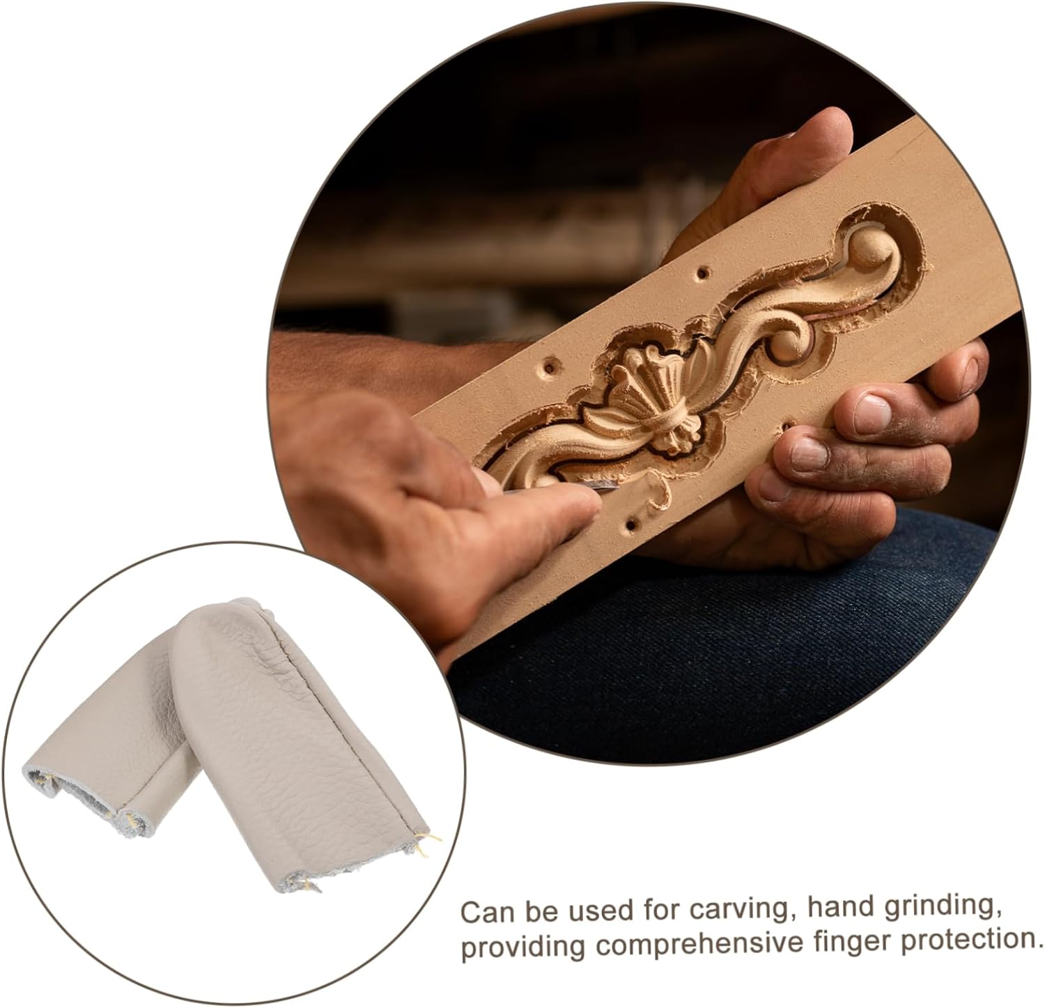 MAGICLULU 30pcs Knitting Thimble Finger Protectors Heat Insulation for Carving Hand Polishing Embroidery Cutting Comfortable Fit Scratch Resistance