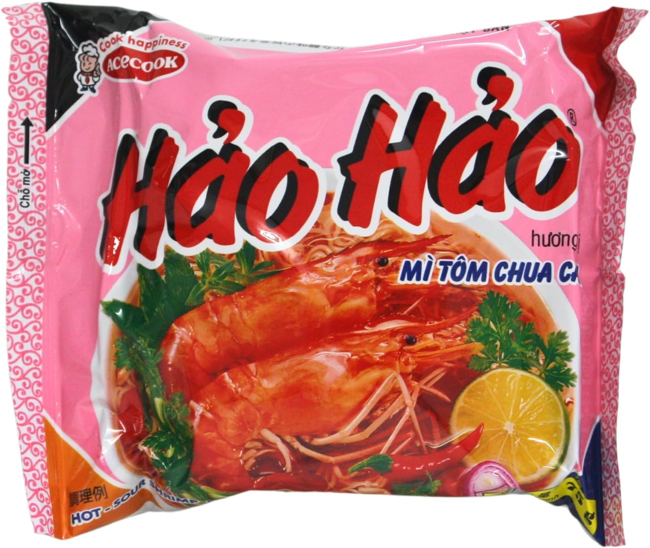 Acecook Hao Hao Vietnam instant noodles spicy shrimp taste 1 case (30 bags) VINA ACECOOK Hao Hao Mi Tom Chua Cay 1 thung (30 goi) [parallel import goods]