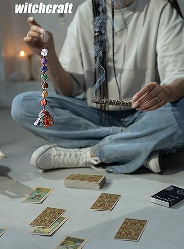 Miniatura 4 de DUQGUHO Cristales curativos de obsidiana negra piedras preciosas pulidas adornos colgantes de bruja espiritual hippie bohemio Feng Shui para