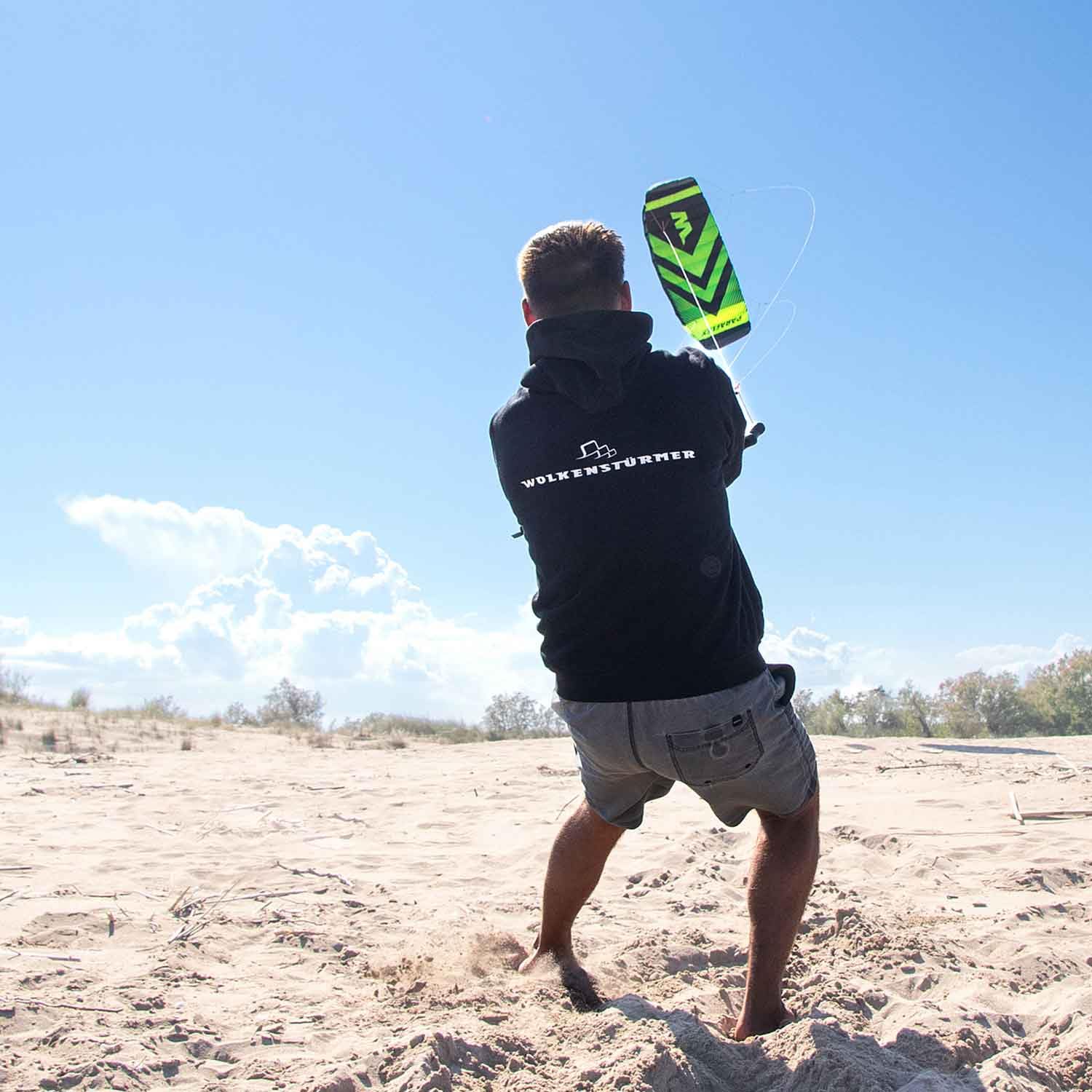 Wolkenstürmer Paraflex Trainer 3.1 - Jaune Fluo - Aaile de Kitesurf - 3 Lignes cerf-Volant en complément Mountain Board - Aile de Traction