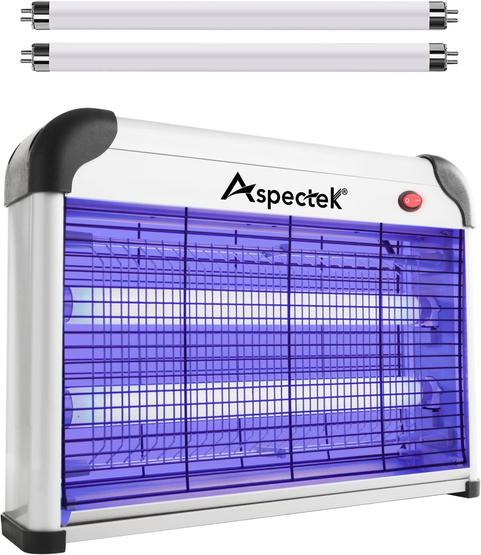 ASPECTEK 20W Electric Indoor Bug Zapper with Extra UV Bulbs – Mosquito and Fly Zapper for Kitchens, Bedrooms, Living Rooms, and Covered Spaces