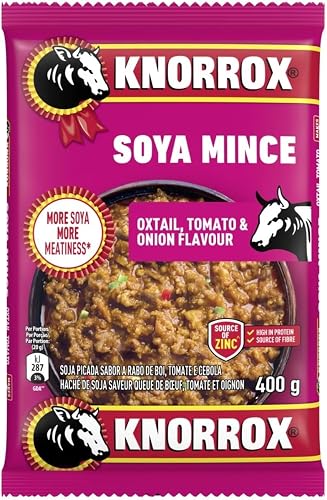Knorrox Oxtail Tomato and Onion Soya Mince Bag 400 g (Pack of 20)