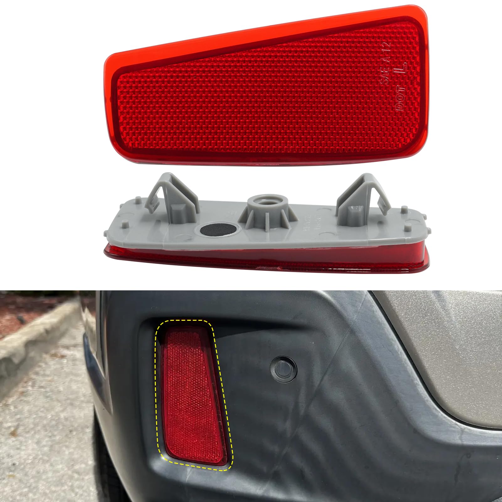 Photo 1 of Abodvu for Subaru Outback Rear Bumper Reflector LH (2015-2020)