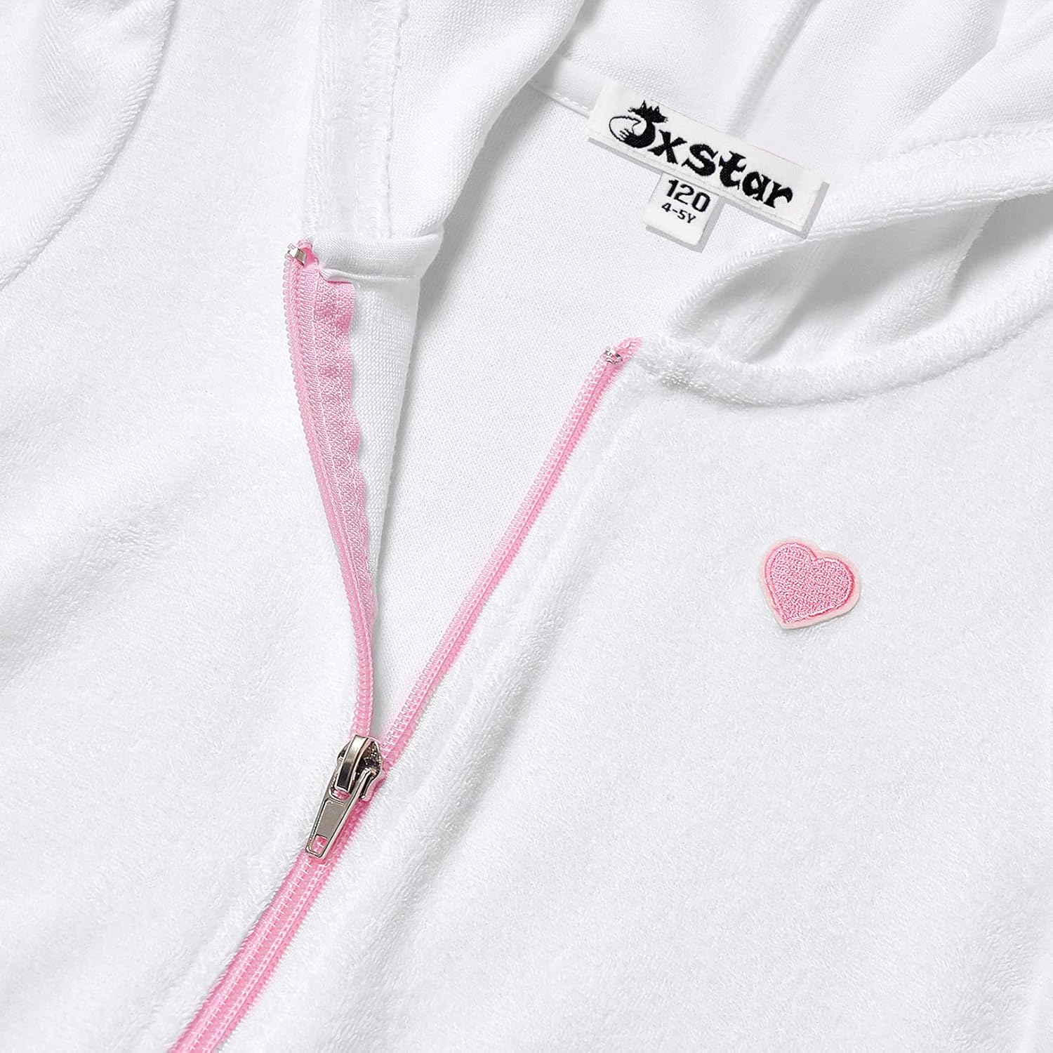 Jxstar Girls Swim Cover Up Terry Swimsuit Coverup Beach Pool Kids Zip Up Robe - Image 5