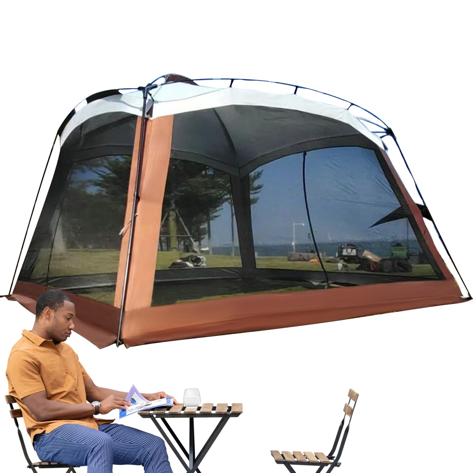 Tienda De Malla Refugio Portátil Con Malla Y Resistente A Los UV | Carpas Con Malla Para Acampar Para Viajar Picnic Viaje Familiar Excursionismo Excursiones Por Carretera Actividades En La