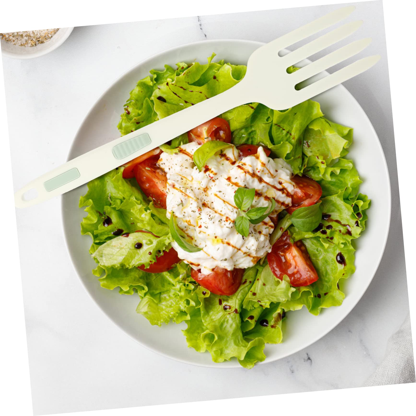 FUNOMOCYA Spaghetti Fork Cooking Fork Mixing Fork Pasta Server Fork Serving Fork Baking Fork Kitchen Food Fork Salad Fork Kitchen Gadget Non Stick Fork Spoons Fried Noodle Fork