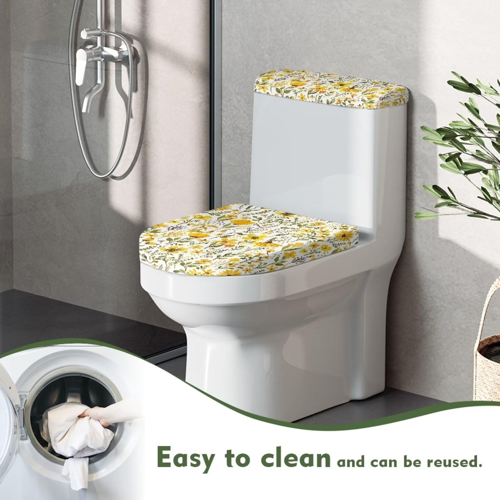 Toilet Seat Lid Cover Pack Of 2, For Bathroom Home Indoor