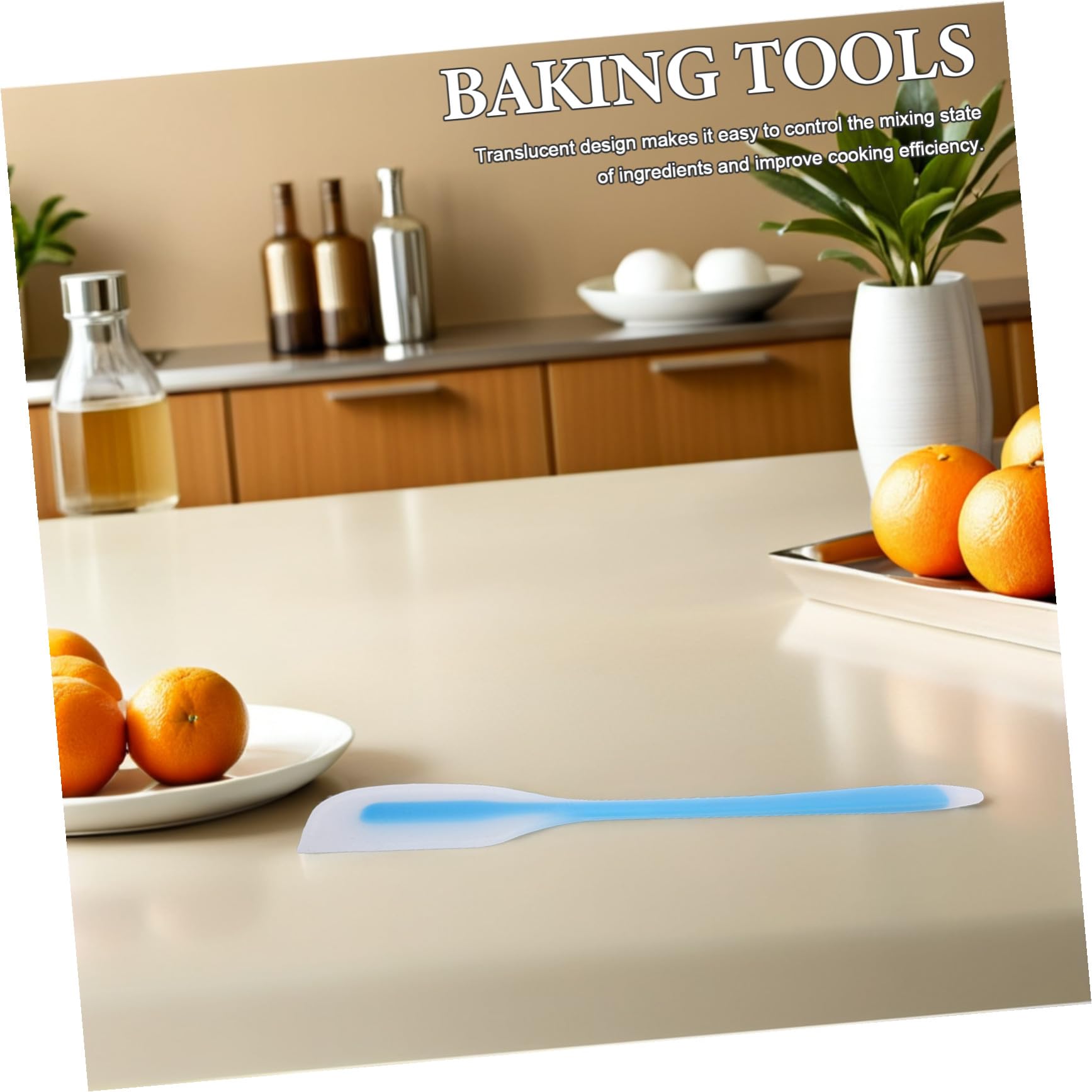 POPETPOP 20piezas Espátulas de Silicona para Repostería Resistentes al Calor Diseño Semitransparente sin Costuras Espátulas Flexibles para Mezclar y Glasear Utensilios para Hornear