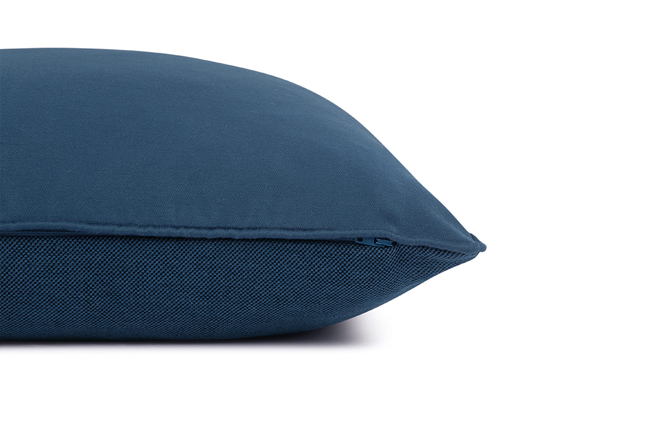 Schöner Wohnen Kollektion Set di 2 federe per cuscino Soft - Federa per cuscino 45 x 45 cm in cotone - Cuscino decorativo blu - Federa per cuscino senza imbottitura - Cuscino per divano lavabile e di